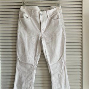 J. Jill White Denim Kick Flare Jeans